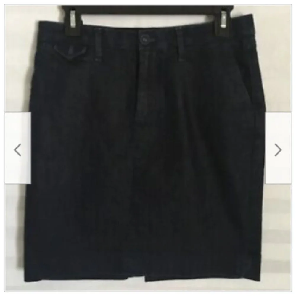 Banana‎ Republic Factory Women's Blue Denim Jean Skirt Pockets